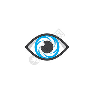 护眼标志图片技术镜片科学公司眼睛关心身份标识手表商业背景图片