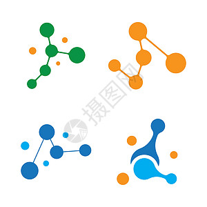 分子标识设计曲线医疗圆圈技术徽标原子细胞插图化学化学品图片