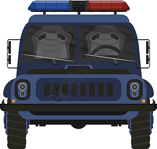 车辆服务空的警用汽车矢量说明 高性能警察自动车阴影办公室数字刑事情况服务轿车丝带安全生产设计图片