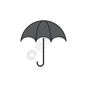 雨伞标志 vecto阳伞商业遮阳棚黄色季节白色插图太阳标识收藏图片