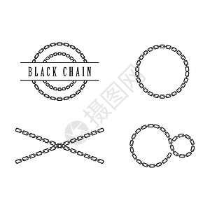 链条插图设计邮票商业金属自行车店铺速度摩托车力量齿轮徽章图片