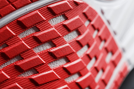 红色跑步运动鞋底板的缝合 红色跑摄影福利网球活力女性男性健身房阳光锻炼动机图片