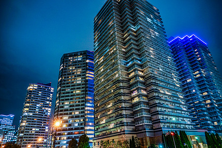 横滨夜景 米那托米拉伊房地产建筑夜空城市建筑群房子地标窗户建筑学摩天大楼图片