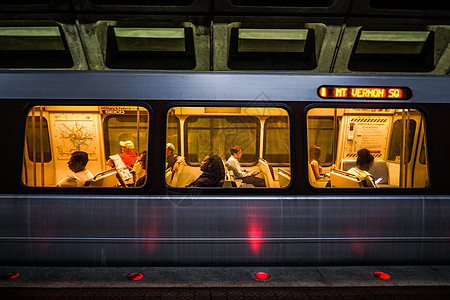华盛顿特区地铁电力艺术洋楼商业景点交通机车石头旅行材料图片