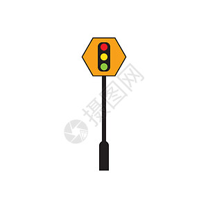 灯光交通图标路口黑色设计警告红色元素禁令指导信号控制图片