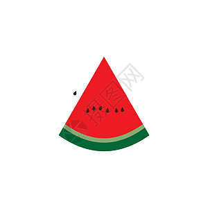 西瓜图标卡通片甜点食物红色白色网络圆形插图水果绿色图片