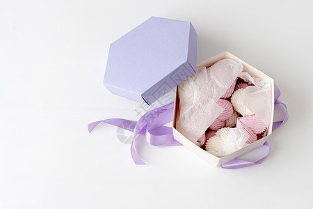 棉花糖礼品盒礼物食物酥皮生日奶油糖果惊喜桌子周年庆典图片