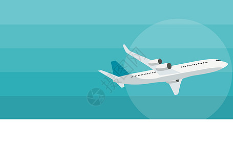飞行飞机快递运输概念 它制作图案矢量假期横幅旅行航班喷射航空天空白色乘客插图图片
