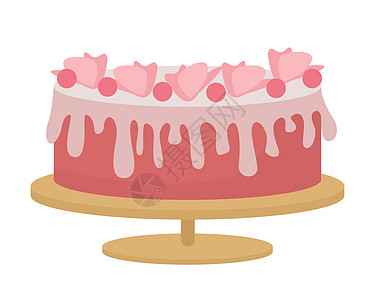 政党半平面彩色向量对象的装饰蛋糕图片