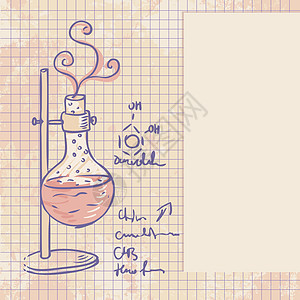 旧化学实验室传病媒背景情况教育乐器管道棕褐色书法插图解决方案蒸馏液蒸馏测试图片