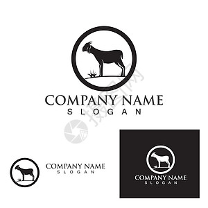 山羊标志模板矢量 ico艺术哺乳动物食物文化动物家畜喇叭孩子农场标识图片