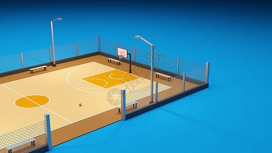 街头篮球场 体育队的构想3D游戏篮子操场比赛民众城市运动街道娱乐多边形图片