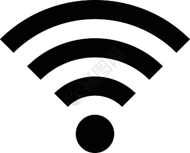 黑色无线网络图标( Wi-Fi)图片