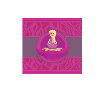 孕妇瑜伽     女性传单图片