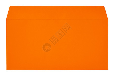 白色背景的橙色信封互联网问候语办公室邮资盒子卡片网络庆典邮政邮寄图片