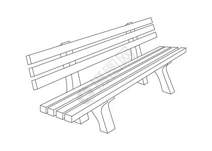 Bench 矢量概要图解图片