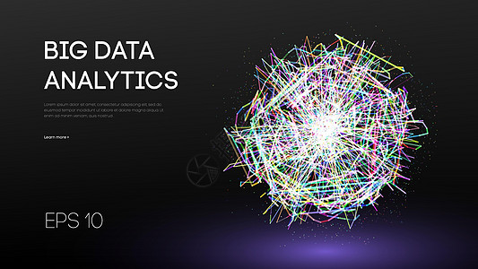 人工智能分析 数据技术科学概念 网络分析领域摘要 未来派 ai 数字云 网络技术矢量插图机器学习 每股收益 10推介会知识波浪运图片