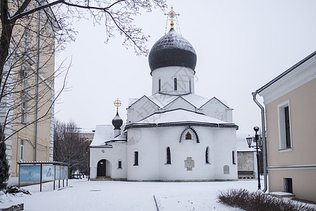 莫斯科的女修道院 在街 流行地标图片