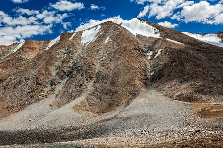 拉达赫卡东拉关口附近喜马拉雅山的景象风景山脉岩石图片