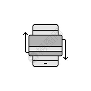 移动 卡 支付行图标 金融插图图标的元素 优质图形设计图标 可用于网络 徽标 移动应用程序 UI UX图片