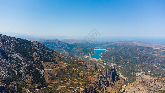 克里特山地景观 最高风景岩石环境全景农村顶峰土地高地高度花岗岩灌木丛图片