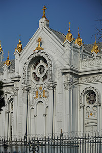 保加利亚驻土耳其伊斯坦布尔的保加利亚圣史蒂芬教堂金角白色火鸡教会背景图片