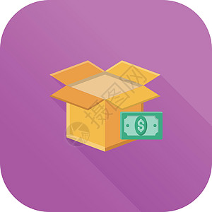 美元金融盒子货币基金插图援助物流交换帮助硬币图片