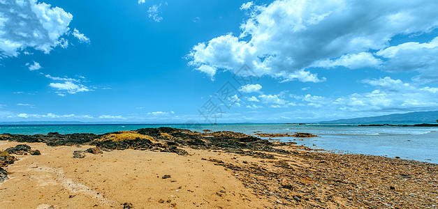 马达加斯加马苏阿拉国家公园海岸的美丽景色 图画半岛晴天丛林地平线支撑海滩旅行海景目的地海洋图片