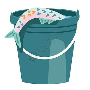 带鱼的半平板彩色矢量物体野生动物活动渔夫物品食物贮存香椿动画片插图娱乐图片