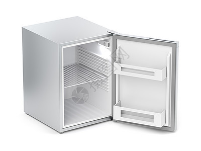 空小型小冰箱酒店器具厨房冷却器架子背景图片