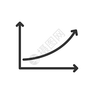 图形箭头大纲 ui Web 图标 用于网络 移动和用户界面设计的图表矢量图标 在白背景上孤立推介会信息酒吧进步插图报告营销艺术利图片