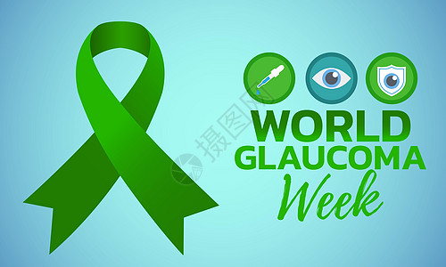 世界青光眼周活动预防损失地球诊断药品青光眼症状眼镜海报图片