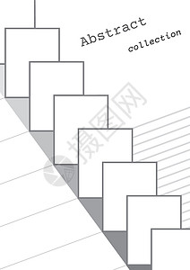 抽象几何技术公司小册子或笔记本 公司身份传单 矢量商业介绍 背景 (单位 千美元)图片