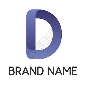 用于在白色背景上隔离的商业品牌徽标矢量插图的彩色字母 d 用于 web 和 ui 设计的渐变字母 d图片