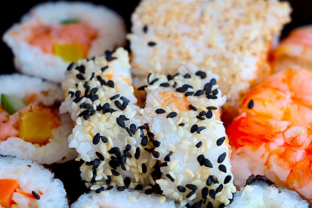 美味的寿司 日本大米食品图片