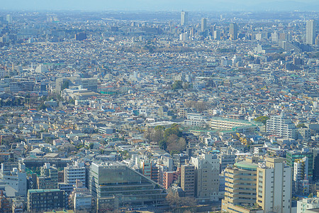 来自东京市的Ebisu花园地景蓝色办公楼建筑群景点商业天空蓝天摩天大楼城市建筑图片