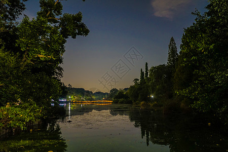 东京夜景公园的夜间景色背景