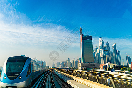 UAE 迪拜城市景象交通电力车辆建筑景观商业街景旅行建筑群机车图片
