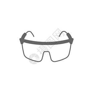 安全玻璃杯建筑图标设计图示插图危险帽子健康眼镜风镜手套工程师配饰背心头盔图片