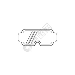 安全玻璃杯建筑图标设计图示插图工人建设者健康配饰头盔面具衣服眼镜工作警告图片