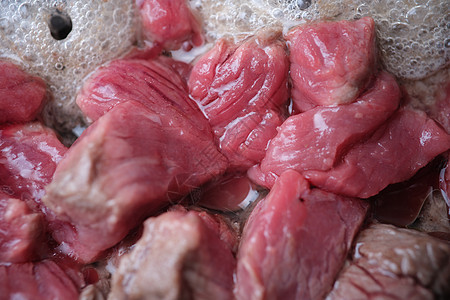 煎锅炒猪肉片 传统肉盘图片
