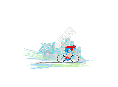 我喜欢骑自行车的横幅锦标赛旅游乐趣旅行城市座位青少年建筑物速度车轮图片