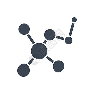 与分子相关的矢量 glyph 图标教育作品实验室网络物理制药纽带字形化学品化学图片