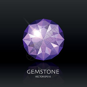 3D 现实紫透明宝石 钻石 水晶 莱茵石块关于黑人的检查 犹太人概念 设计模板 克里普尔图片