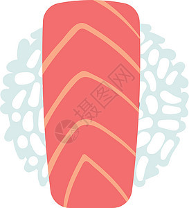 美味的生鱼鱼 传统类海鲜 寿司图标图片
