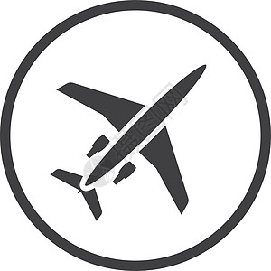 飞机图标 机场圆形符号 飞行标志图片