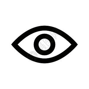 一个简单的眼睛图标网站光学圆圈设计卡通片手表安全眼球监视器网页背景图片