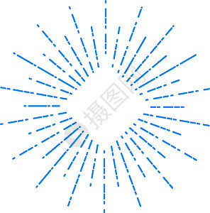 旧太阳光束框架 复古钻石线徽章图片