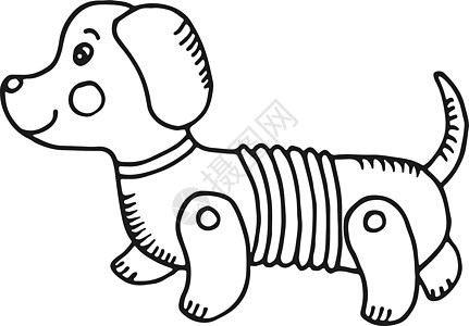 狗玩具图标 机械动物儿童绘画图片