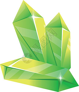 绿色结构绿化 晶石 洞口切盐 图形卡通矢量插图图片